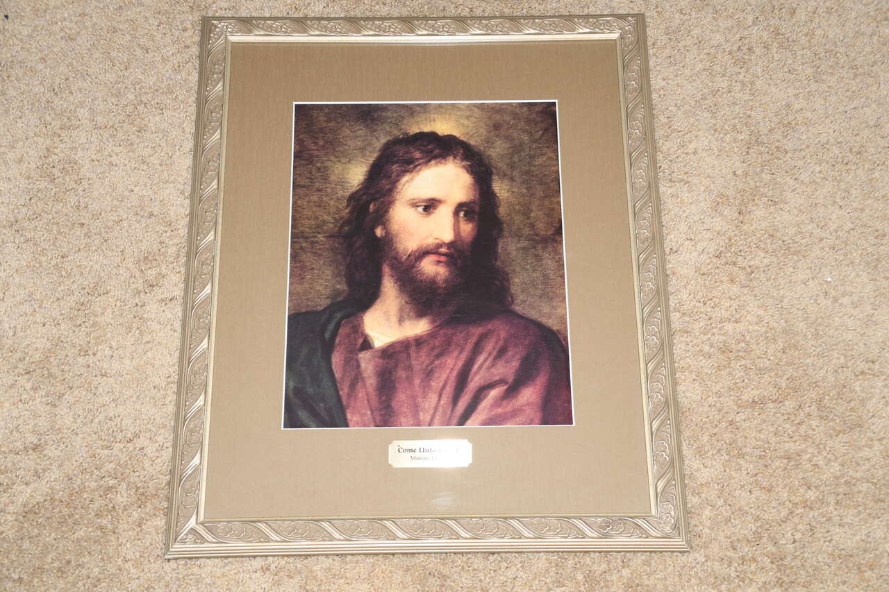 "COME UNTO CHRIST" PICTURE ~ 18" x 22" FRAMED ~ BEAUTIFUL!