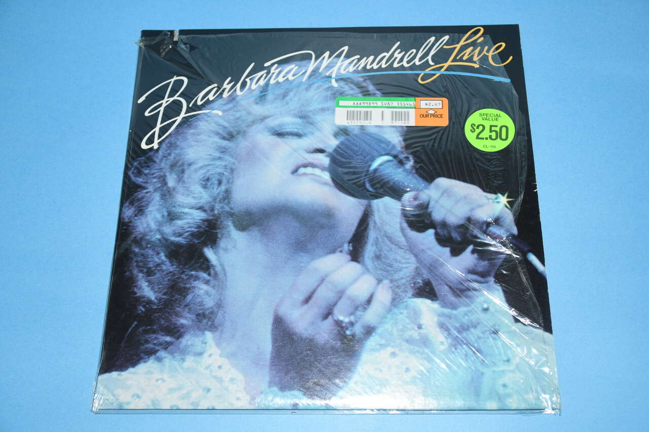 VINTAGE 1981 BARBARA MANDRELL LIVE VINYL RECORD ~ 12 SONGS