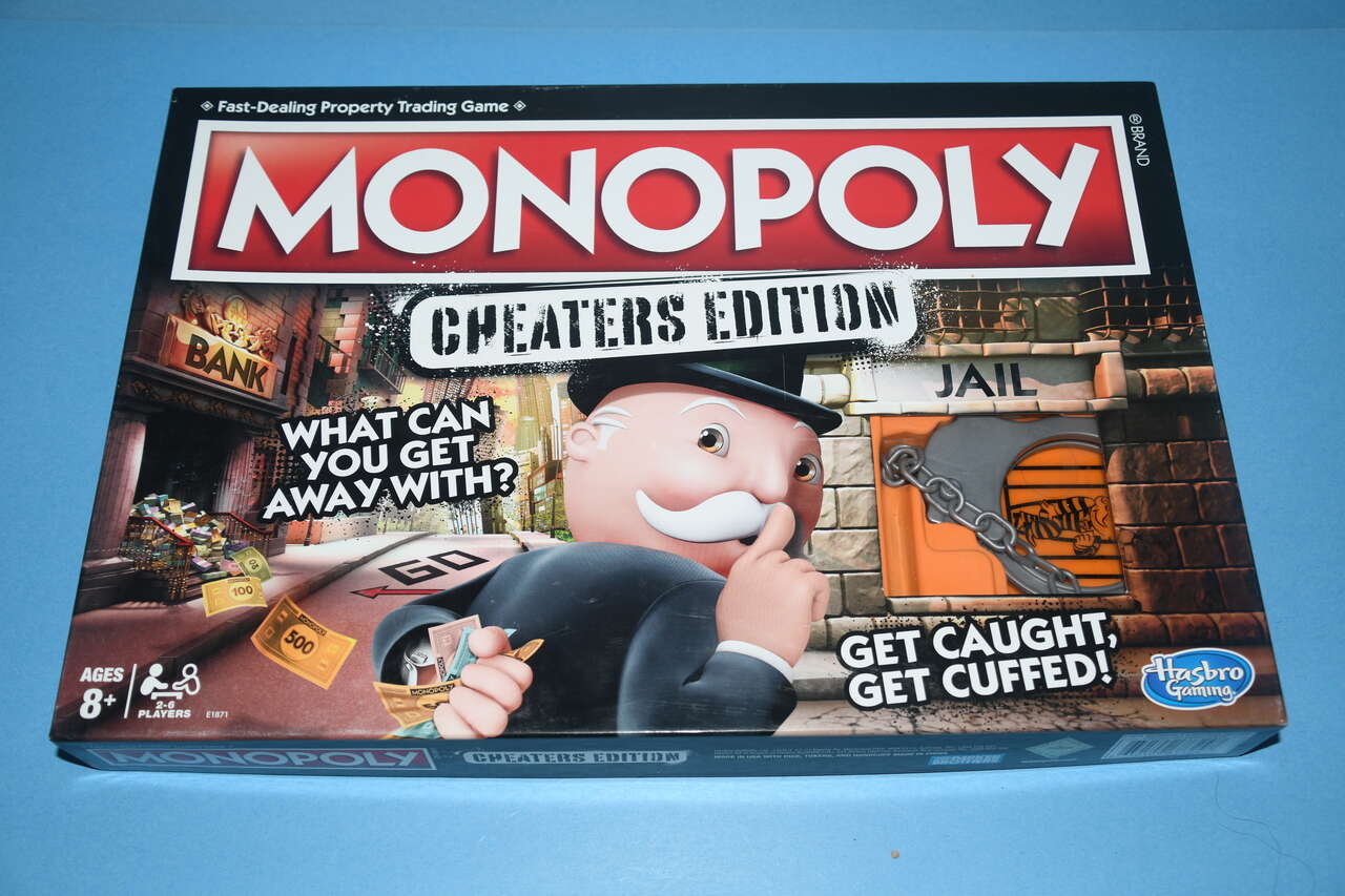 MONOPOLY "CHEATERS EDITION" GAME ~ Ages 8+ ~ 2 to 6 Players ~ COMPLETE!