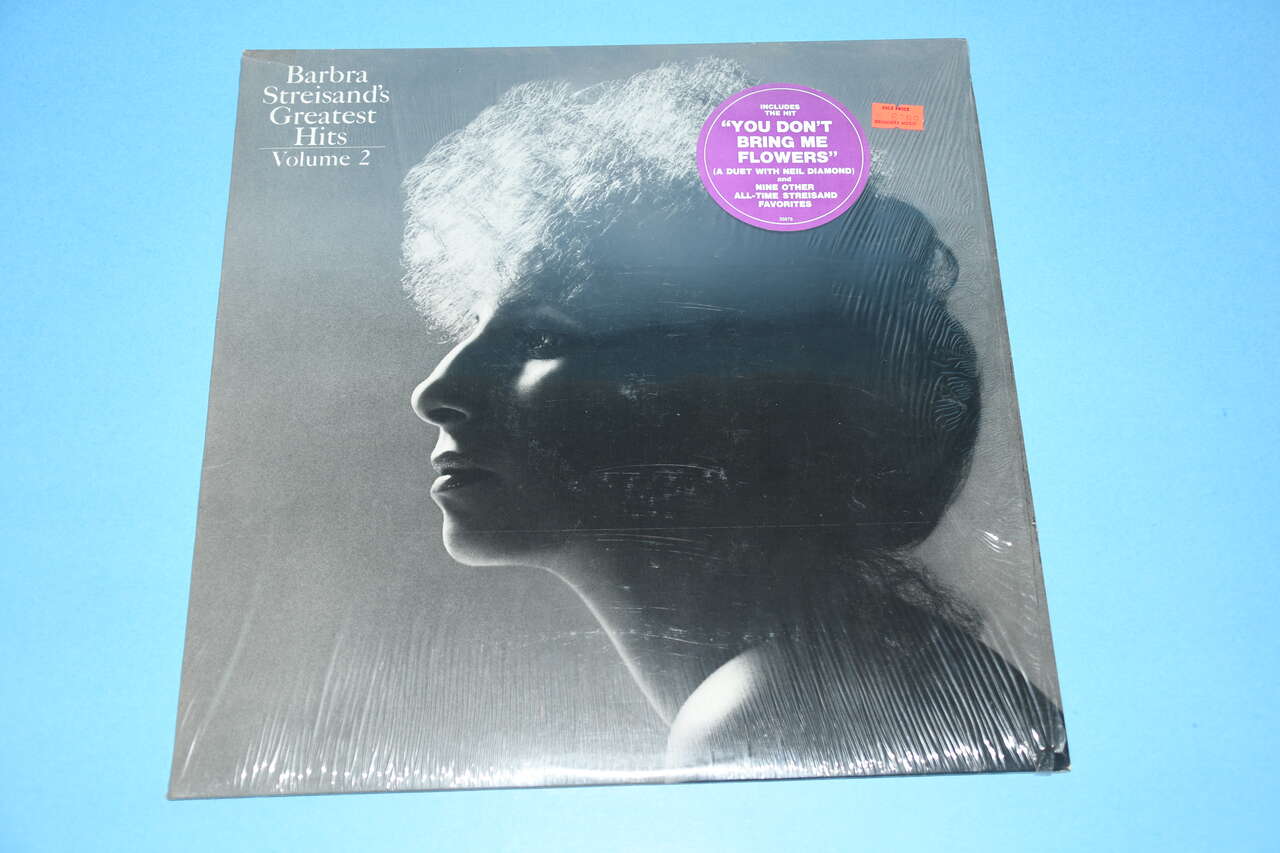 VINTAGE BARBARA STREISAND'S GREATEST HITS VOLUME 2 VINYL RECORD ~ 10 SONGS