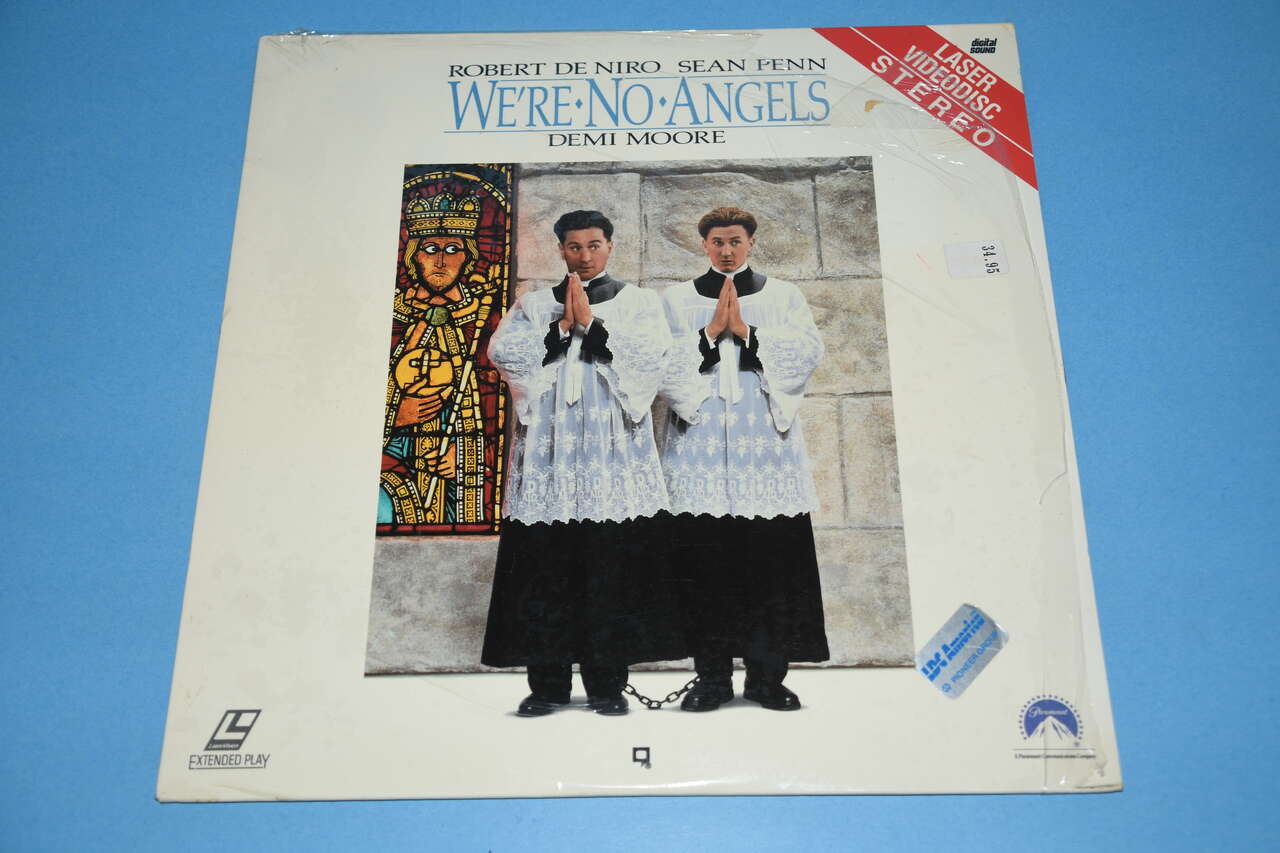 WE'RE NO ANGELS LASER VIDEO DISC ~ ROBERT DE NIRO, SEAN PENN, DEMI MOORE