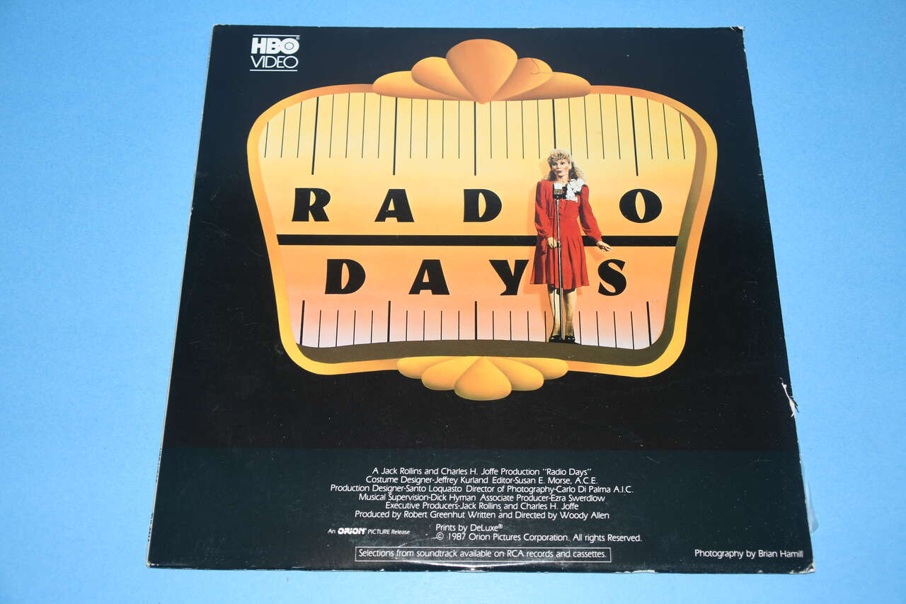 VINTAGE "RADIO DAYS" LASER DISC