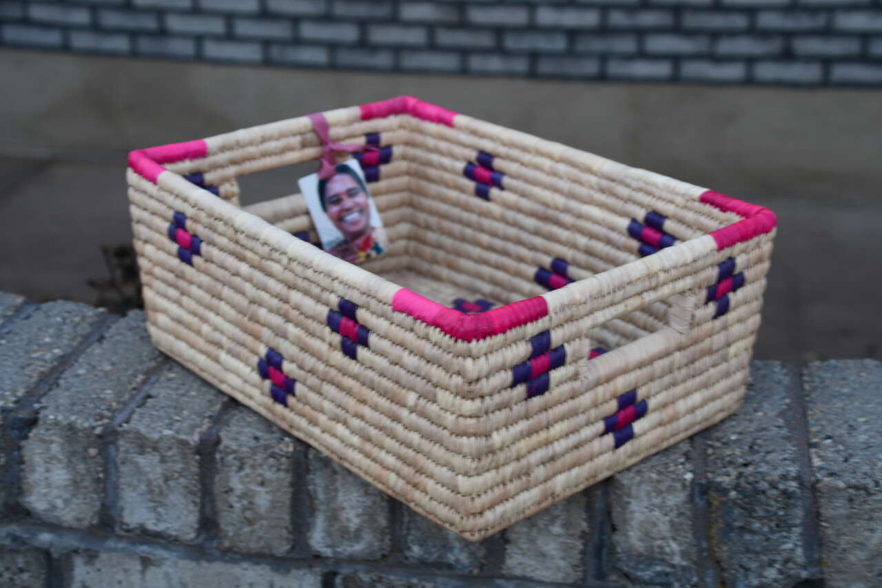 NWT "BLESSING BASKET" ~ HANDMADE ~ 16" x 12" x 7" ~ BEAUTIFUL!