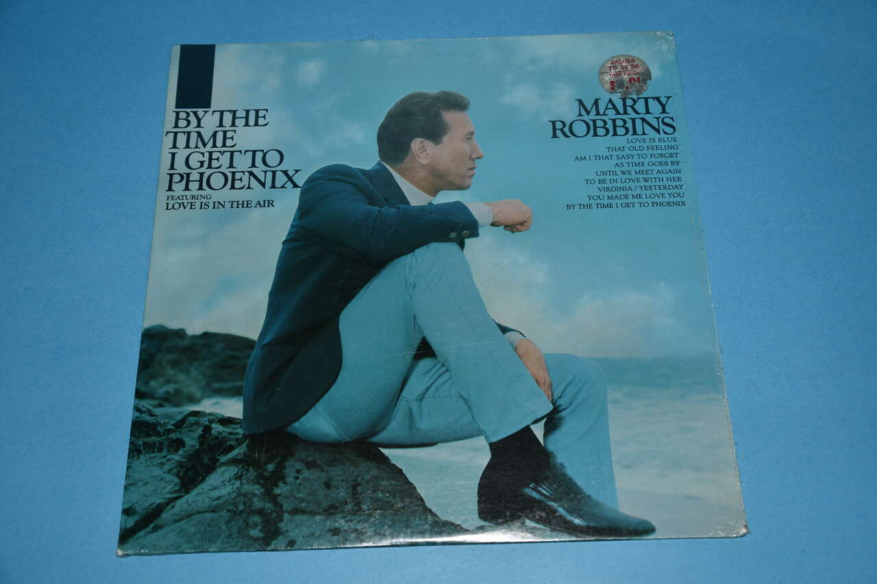 NEW, SEALED VINTAGE MARTY ROBBINS "BY THE TIME I GET TO PHOENIX" VINYL RECORD