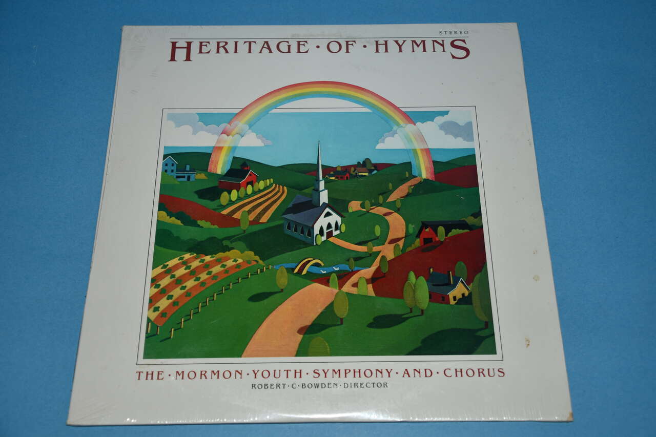 VINTAGE SEALED "HERITAGE OF HYMNS" VINYL RECORD ~ THE MORMON YOUTH SYMPHONY AND CHORUS