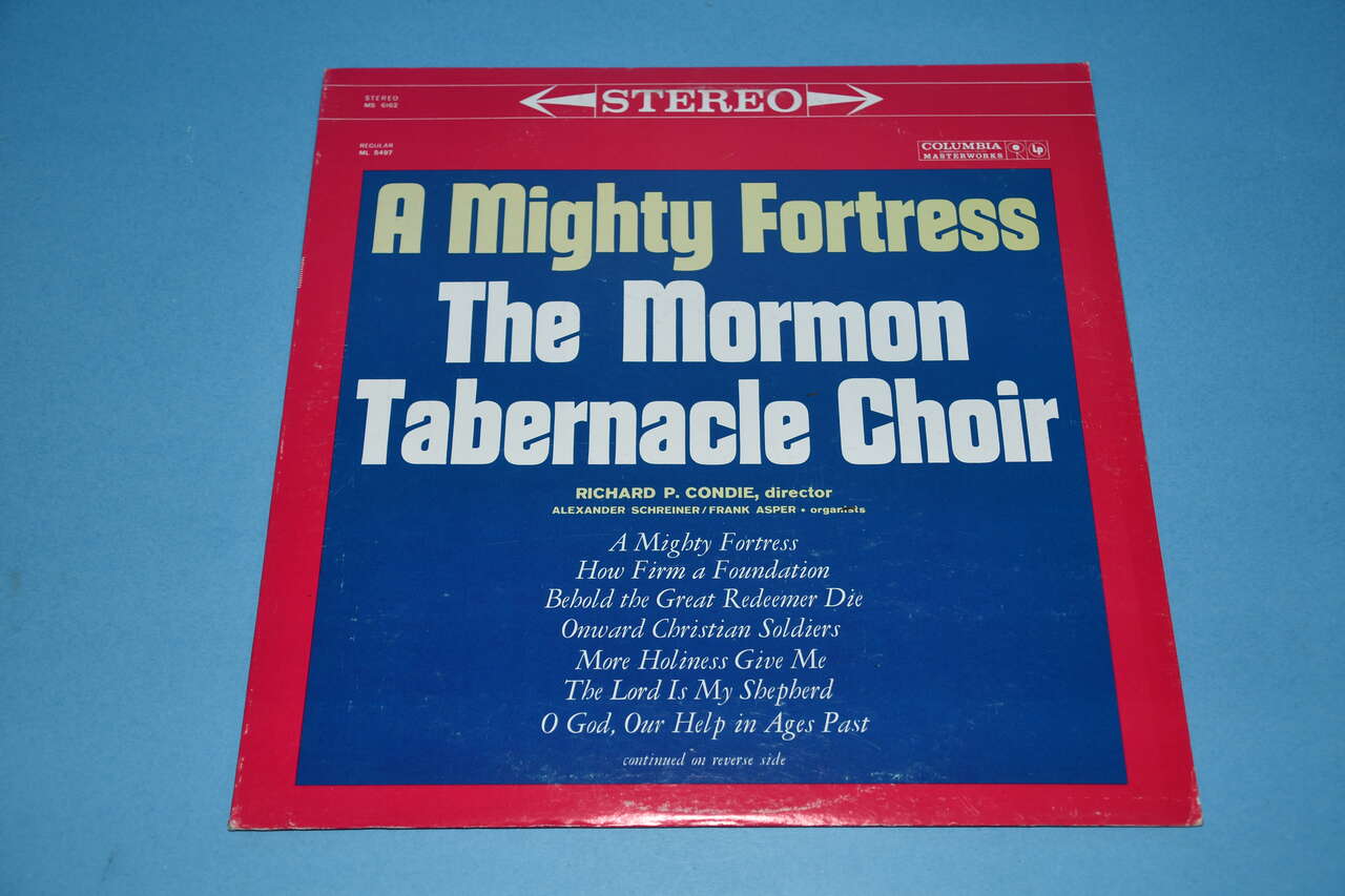 VINTAGE " A MIGHTY FORTRESS" VINYL RECORD ~ THE MORMON TABERNACLE CHOIR