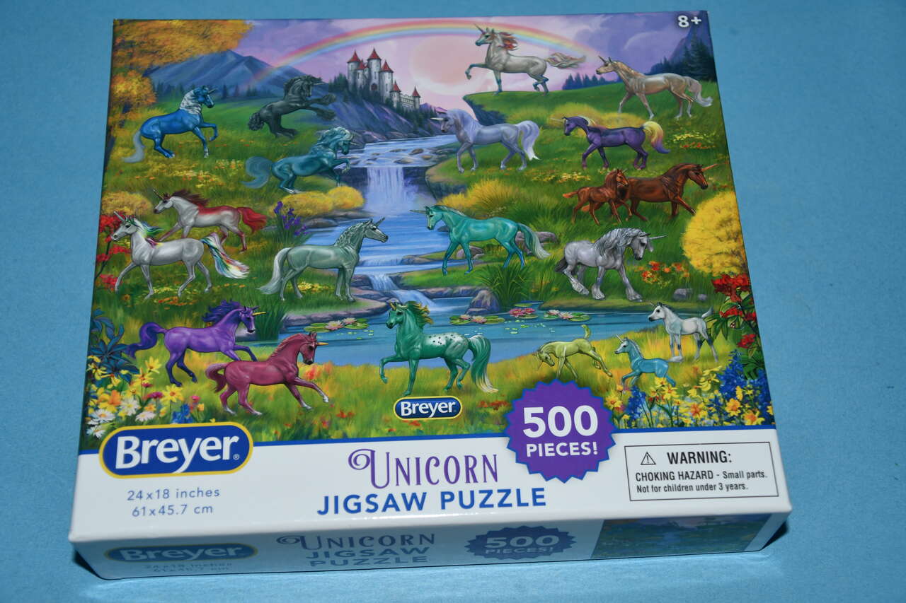 BREYER UNICORN 500 PIECE JIGSAW PUZZLE ~ COMPLETE!