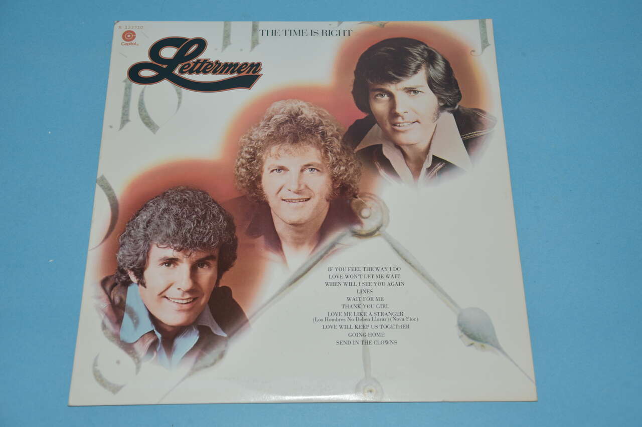 VINTAGE LETTERMEN "THE TIME IS RIGHT" VINYL RECORD ~ 10 SONGS