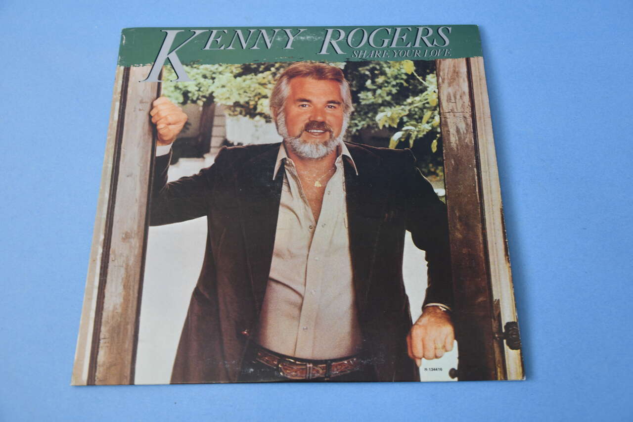 VINTAGE KENNY ROGERS "SHARE YOUR LOVE" VINYL RECORD ~ 10 SONGS