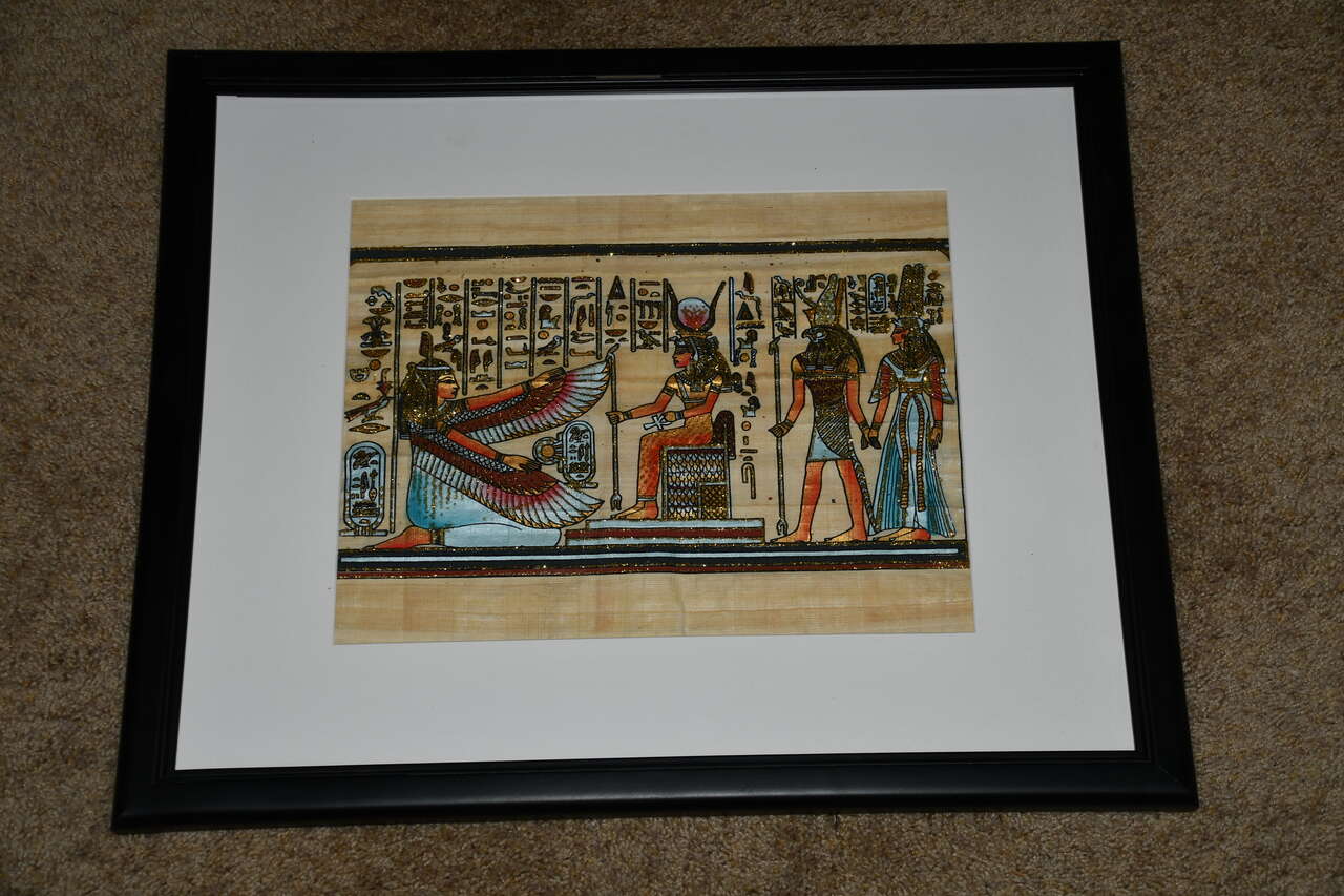 "EGYPTIAN" PICTURE ~ 18" x 22" FRAMED ~ NICE!