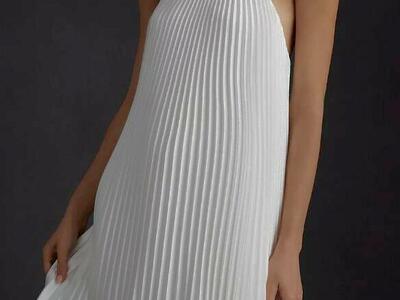 ML Monique Lhuillier Nicollete Ivory Dress (Size 8)