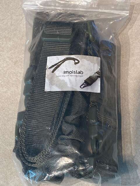 Imoislab Two Point Traditional Sling, Adjustable Rope for Outdoor (Dark Green)