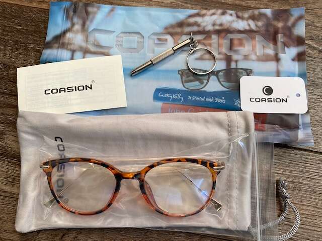 COASION Blue Light Blocking Glasses for Women Vintage Round Anti Blue Ray Computer Game Eyeglasses (Tortoise/Gold