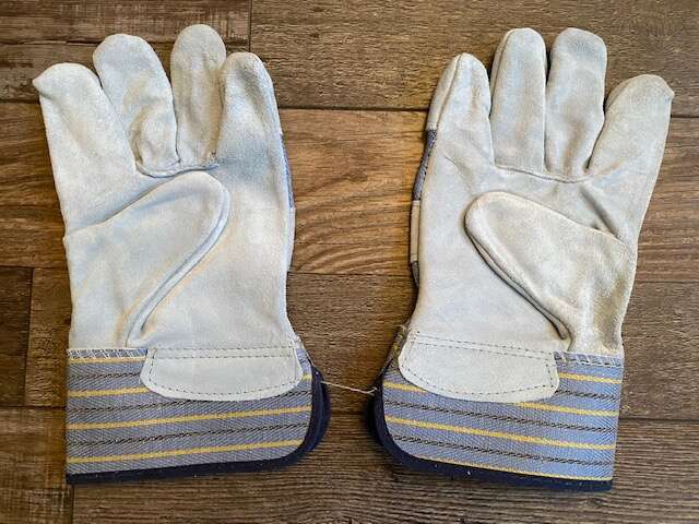 Uline Leather Palm Safety Cuff Gloves – XL