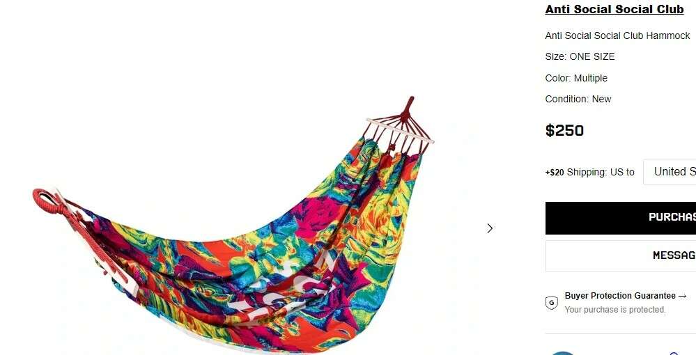 Anti Social Club Hammock