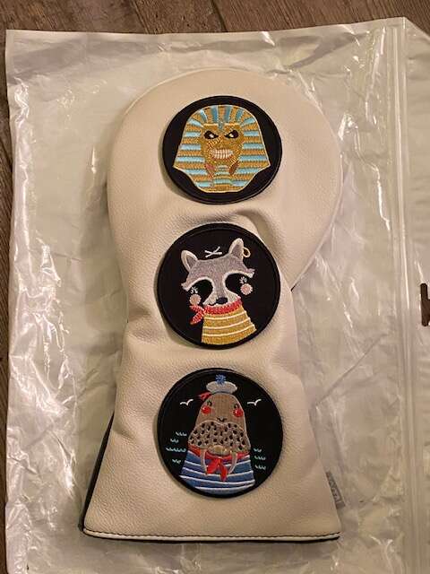 KYTAI Golf Club Head Cover, PU leather, 3 badges