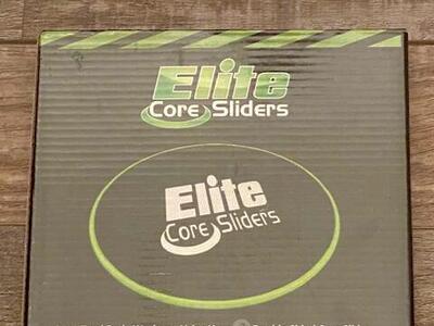 Elite Sportz Core Sliders for Full-Body Workout - Pack of 2 (Green)