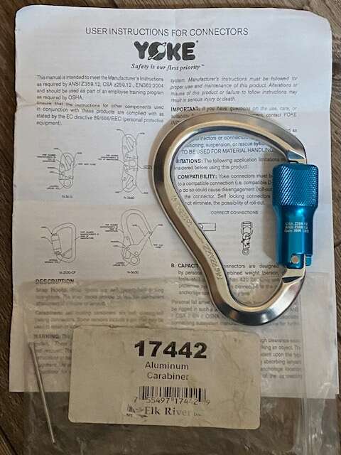 Elk River 17442 Aluminum Carabiner 25kn
