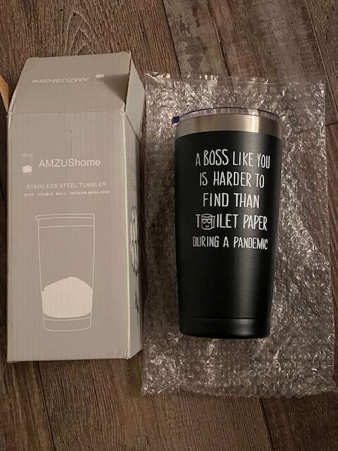 AMZUShome stainless steel 20 oz. tumbler