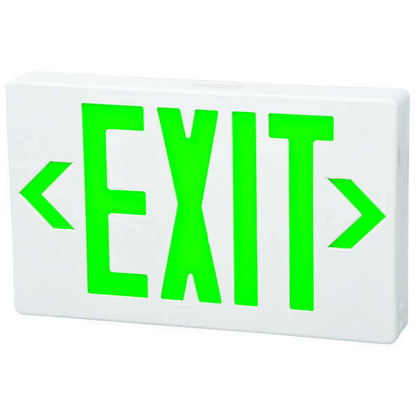 Fulham LED Exit Sign - Green Letters - Single or Double Face
