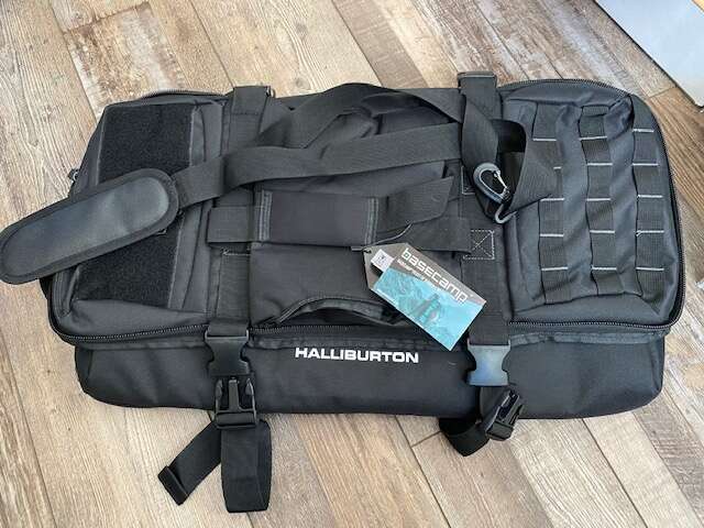 Halliburton Logoed Basecamp Beast of Burden Backpack/Duffel Bag (Black)