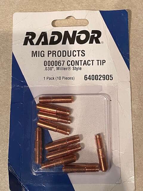 RADNOR; .030 inch; X 1.125 inch; Contact Tip (10 Each Per Card)
