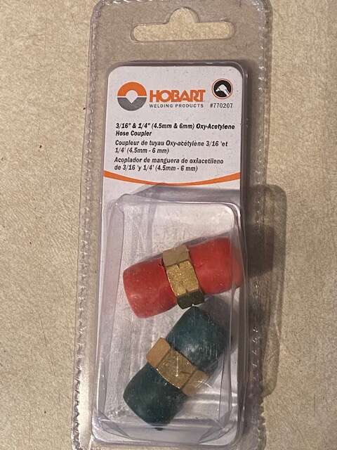 Hobart 770207 Oxy-Acetylene and Hose Coupler Kit