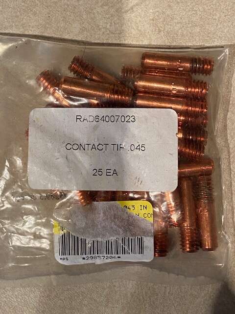 Airgas - RAD64007023 - MIG Weld 1.125" Contact Tip PK25