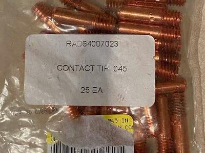 Airgas - RAD64007023 - MIG Weld 1.125" Contact Tip PK25