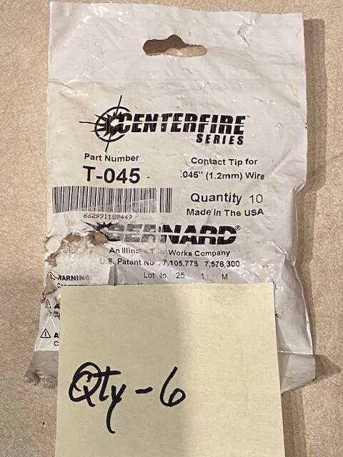 BERNARD CENTERFIRE .045 CONTACT TIP PKG/10 (T-045)