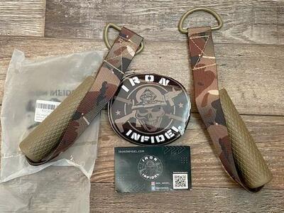 Iron Infidel Resistance Band Handles - Set of Handles for Exercise Bands