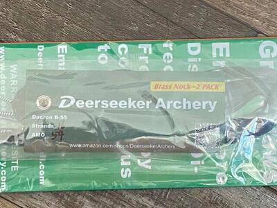 Deerseeker Dacron Bow String with Brass Nock Set with 54 inches (2 pack)