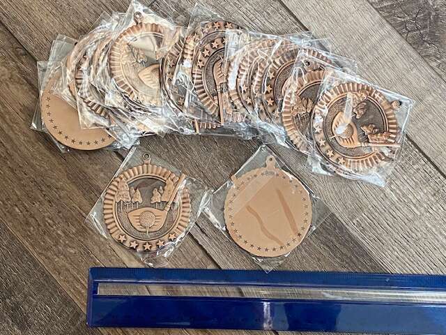 Golf Medals (3.75 inches in Dia.) (Qty-25)