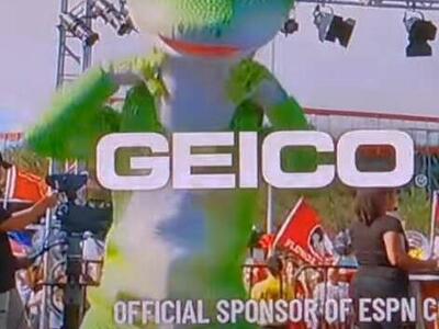 Olympus Mascot Division ACTUAL Geico Gecko Mascot Costume