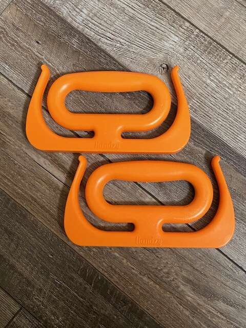 Handzy Grocery Bag Carrier (1 Pair) (orange)