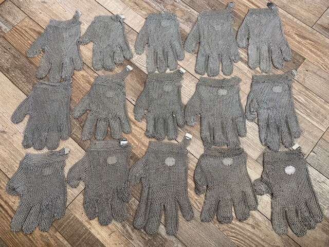 Niroflex Chainmail Gloves (used) (XS, S, M)