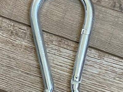 Big Carabiner Clip Heavy Duty Spring Snap Hook 6.3 Inch Steel Clip Link 13x160mm