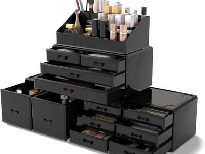 New Makeup cosmetic organizer black color