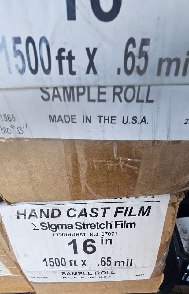 New sigma stretch cast film 1500 ft 65mil
