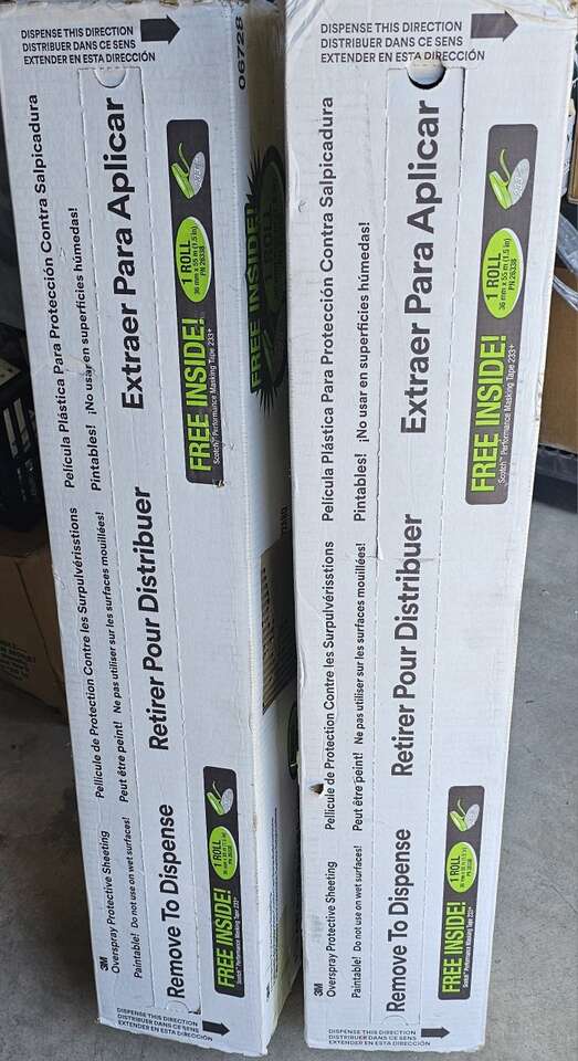 New 3M overspray protective sheeting plastic roll