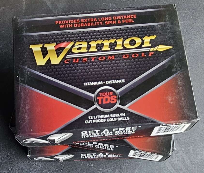 New Warrior tour TDS 12-pack golf balls