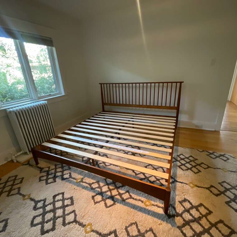 Solid Wood King Size Bed Frame Furniture