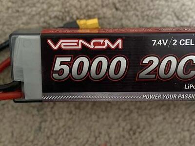Venom 7.4v 2 Cell Lipo Battery