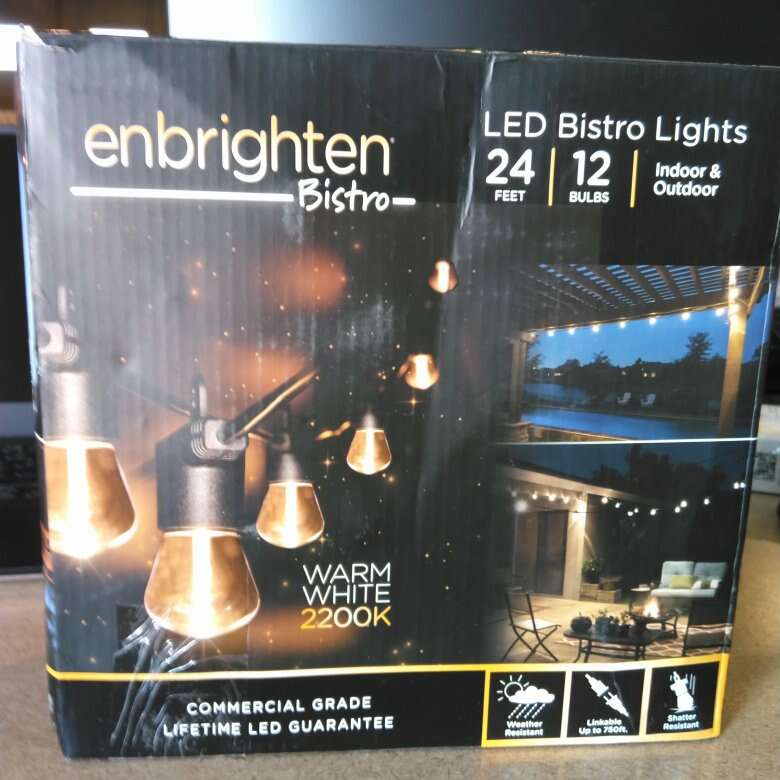 Enbrighten bistro lights store warm white 2200k