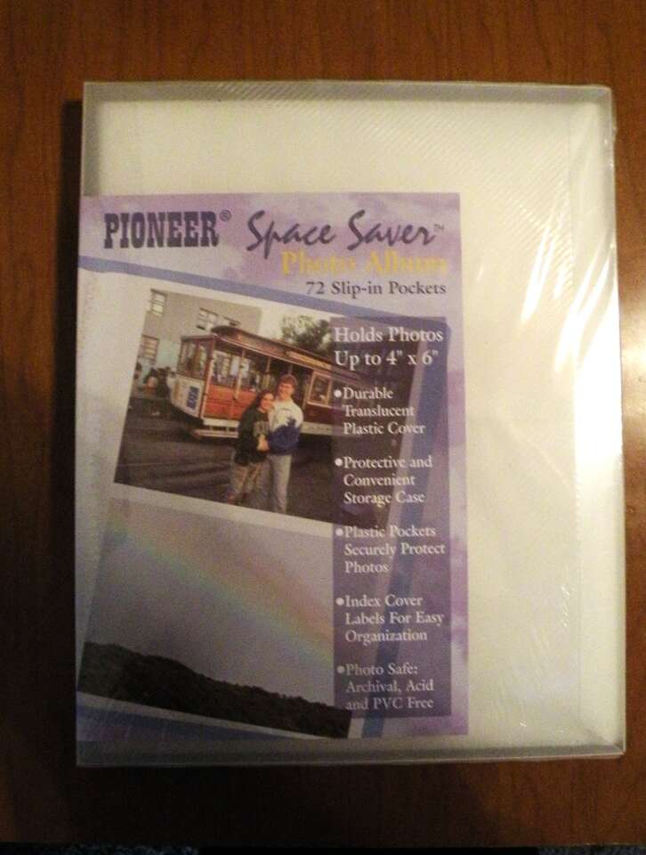 Pioneer Space Saver Photo Album 72 Slip in Pockets Holds Photos up to 4x6.