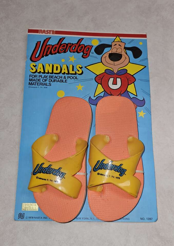 Vintage Underdog Kid's Sandals M.O.C.
