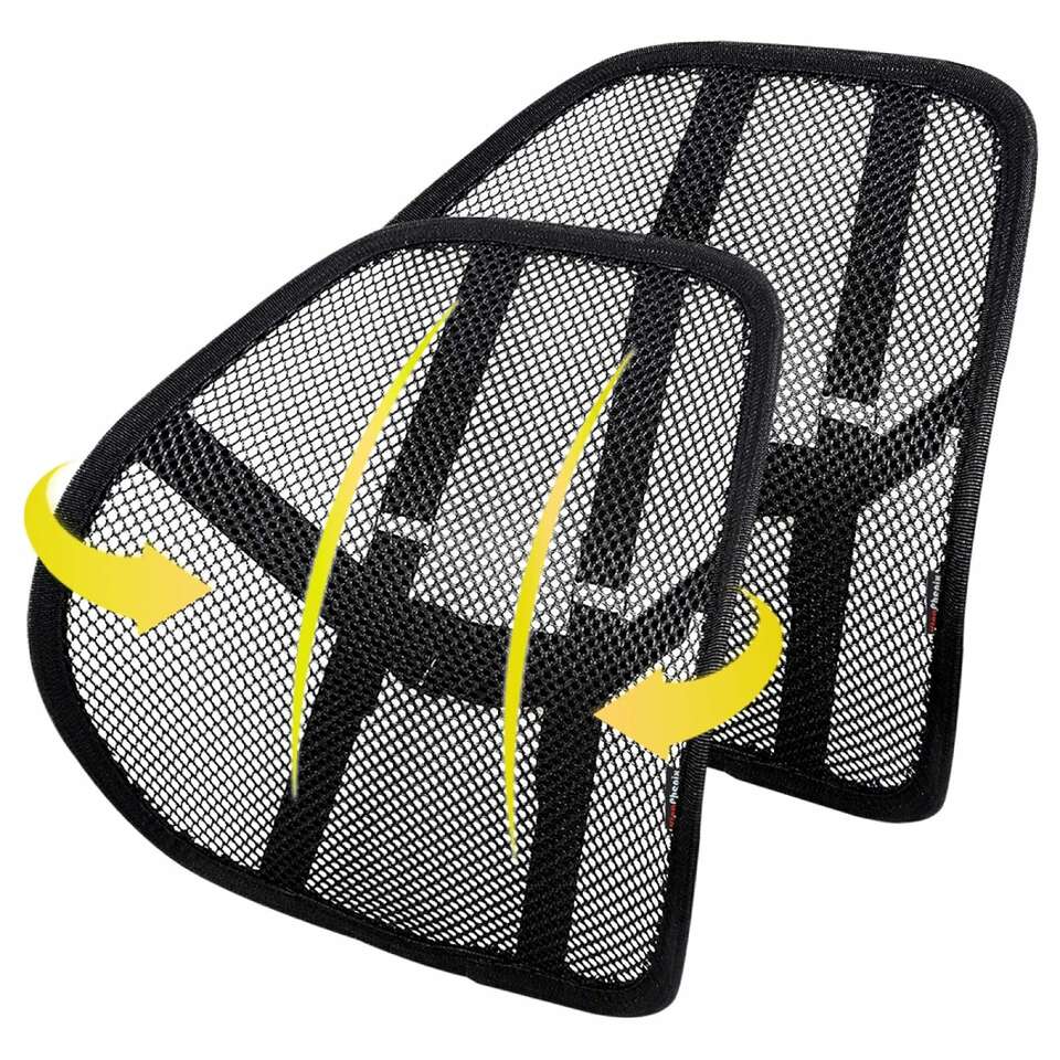 Brand New - Lumbar Support (2 Pack) with Breathable Mesh, Suit for Car, Office Chair