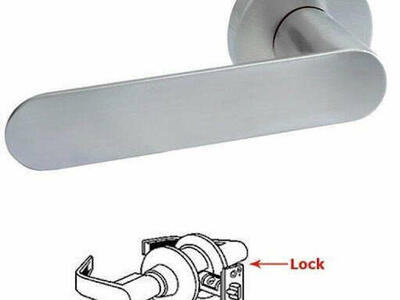 Brand New - Linnea Hardware Closet Door Levers - Privacy Left Handed Door Lever in Satin Stainless Steel, SET OF 3