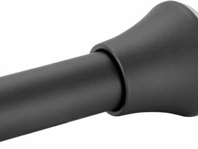 Brand New - Shower Curtain Rod, 19 to 28 inches Tension Curtain Rod Straight, Matte Black
