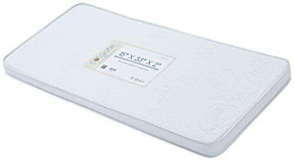 Brand New - Bassinet/Cradle Mattress by Colgate Mattress, 15" X 33" X 2"